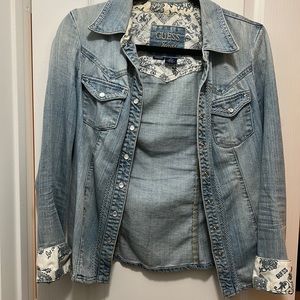 Guess denim button down